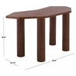 Safavieh Omoni Wood Console Table in Walnut