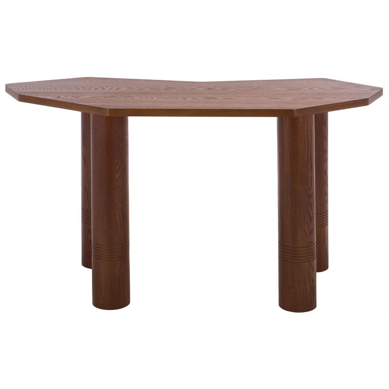 Safavieh Omoni Wood Console Table in Walnut