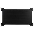 Safavieh Camoni 1 Shelf Wood Coffee Table in Black