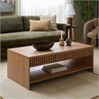 Safavieh Masa 1 Shelf Wood Coffee Table  in Oak