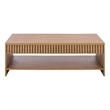 Safavieh Masa 1 Shelf Wood Coffee Table  in Oak
