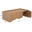 Safavieh Takami Coffee Table in Oak