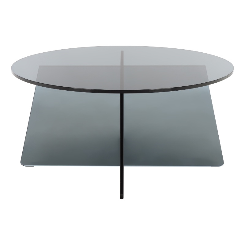 Safavieh Latika Tinted Glass Coffee Table in Gray