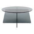 Safavieh Latika Tinted Glass Coffee Table in Gray