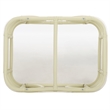 Safavieh Lidiya Rattan Coffee Table  in White / Glass