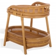 Safavieh Shayleen Rattan Pole and Wood Accent Table  in Natural