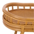 Safavieh Shayleen Rattan Pole and Wood Accent Table  in Natural