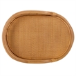 Safavieh Shayleen Rattan Pole and Wood Accent Table  in Natural