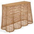 Safavieh Jilliette Rattan and Iron Console Table in Natural