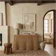 Safavieh Jilliette Rattan and Iron Console Table in Natural