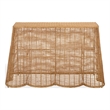 Safavieh Jilliette Rattan and Iron Console Table in Natural