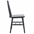 Safavieh Aziel Wood Spindle Dining Chairs in Black