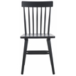 Safavieh Aziel Wood Spindle Dining Chairs in Black
