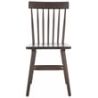 Safavieh Aziel Wood Spindle Dining Chairs in Dark Walnut