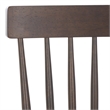 Safavieh Aziel Wood Spindle Dining Chairs in Dark Walnut