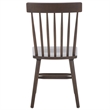 Safavieh Aziel Wood Spindle Dining Chairs in Dark Walnut