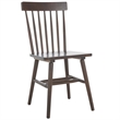 Safavieh Aziel Wood Spindle Dining Chairs in Dark Walnut