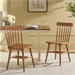 Safavieh Aziel Wood Spindle Dining Chairs in Brown