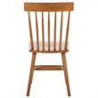 Safavieh Aziel Wood Spindle Dining Chairs in Brown