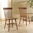 Safavieh Aziel Wood Spindle Dining Chairs in Brown