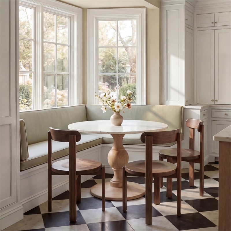 Safavieh Calixto Wood Dining Chair in Walnut