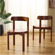 Safavieh Calixto Wood Dining Chair in Walnut