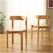 Safavieh Calixto Wood Dining Chair in Light Brown