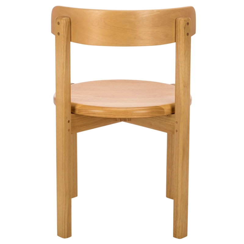 Safavieh Calixto Wood Dining Chair in Light Brown