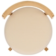 Safavieh Anselm Upholstered Wood and Fabric Dining Chair in White / Light Brown