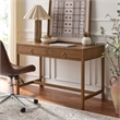 Safavieh Esther 2 Drawer Wood and Metal Desk in Walnut