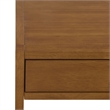 Safavieh Esther 2 Drawer Wood and Metal Desk in Walnut