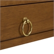 Safavieh Esther 2 Drawer Wood and Metal Desk in Walnut