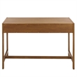Safavieh Esther 2 Drawer Wood and Metal Desk in Walnut