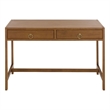 Safavieh Esther 2 Drawer Wood and Metal Desk in Walnut