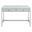 Safavieh Esther 2 Drawer Wood and Metal Desk in Light Blue