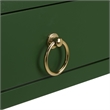 Safavieh Esther 2 Drawer Wood and Metal Desk in Green