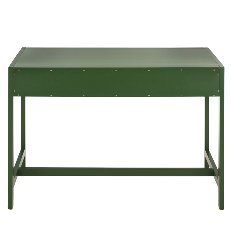 Safavieh Esther 2 Drawer Wood and Metal Desk in Green