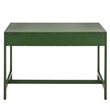 Safavieh Esther 2 Drawer Wood and Metal Desk in Green