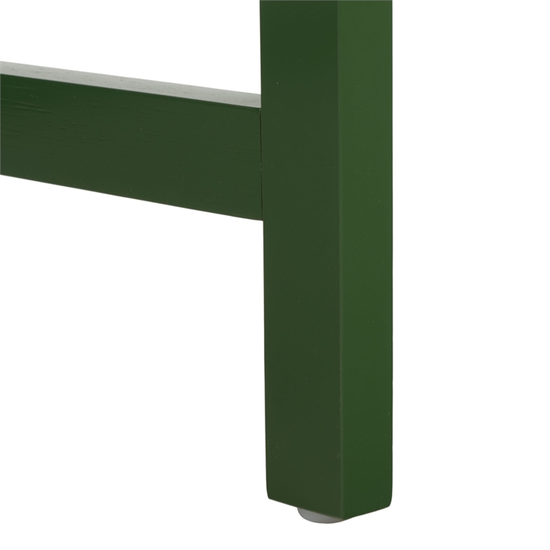 Safavieh Esther 2 Drawer Wood and Metal Desk in Green
