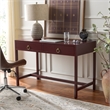 Safavieh Esther 2 Drawer Wood and Metal Desk  in Burgundy
