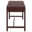 Safavieh Esther 2 Drawer Wood and Metal Desk  in Burgundy