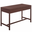 Safavieh Esther 2 Drawer Wood and Metal Desk  in Burgundy
