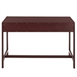Safavieh Esther 2 Drawer Wood and Metal Desk  in Burgundy