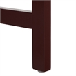 Safavieh Esther 2 Drawer Wood and Metal Desk  in Burgundy