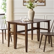Safavieh Clive Folding Wood Dining Table in Walnut
