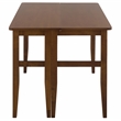 Safavieh Clive Folding Wood Dining Table in Walnut