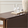 Safavieh Clive Folding Wood Dining Table in Walnut