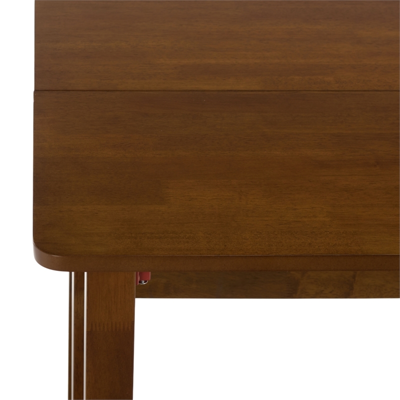 Safavieh Clive Folding Wood Dining Table in Walnut