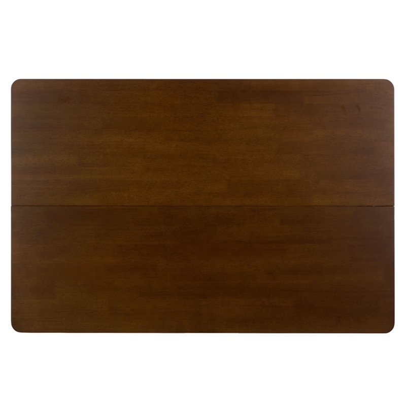 Safavieh Clive Folding Wood Dining Table in Walnut