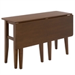 Safavieh Clive Folding Wood Dining Table in Walnut